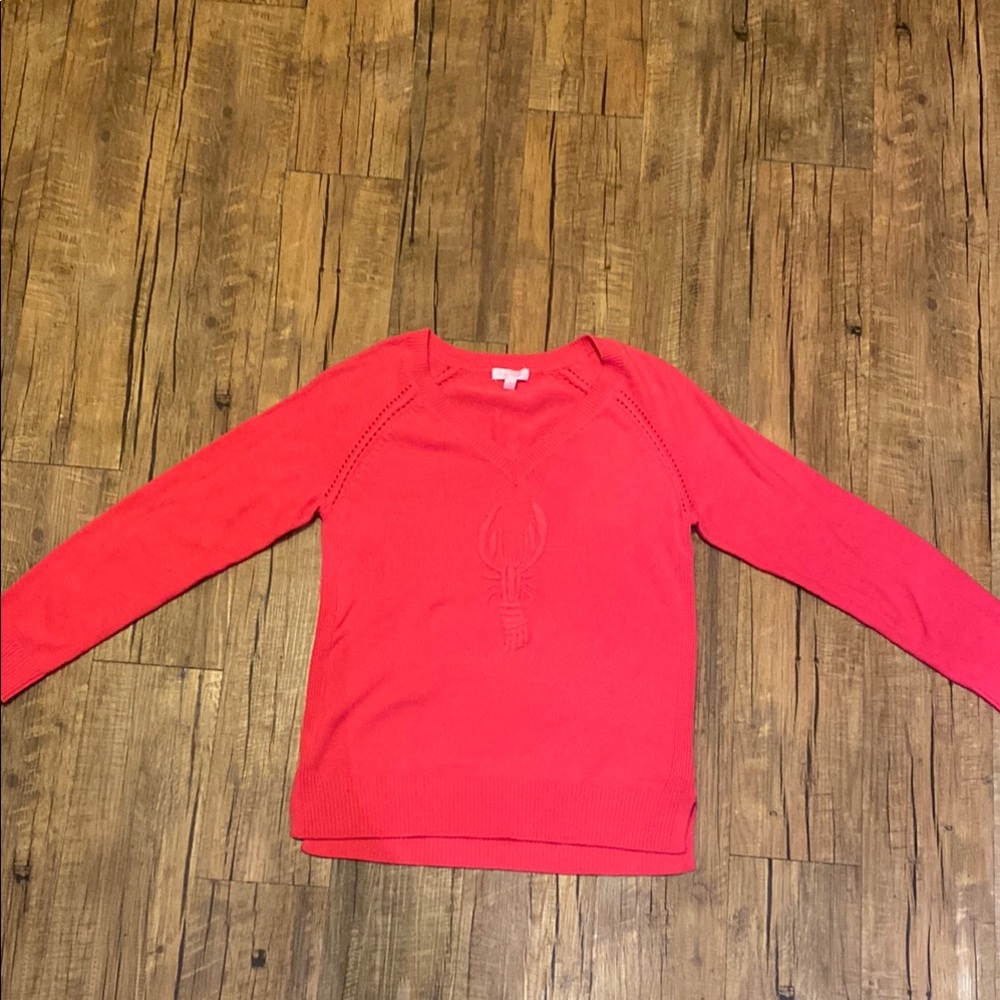 Lilly Pulitzer Pink V-Neck Sweater